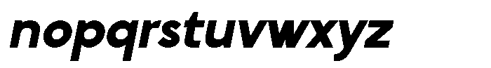 Clofie Black Italic Font LOWERCASE