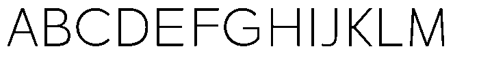 Clofie Extra Light Font UPPERCASE