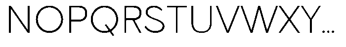 Clofie Extra Light Font UPPERCASE