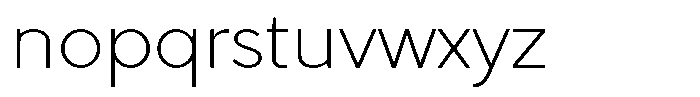 Clofie Extra Light Font LOWERCASE