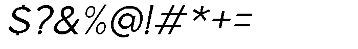 Clofie Italic Font OTHER CHARS