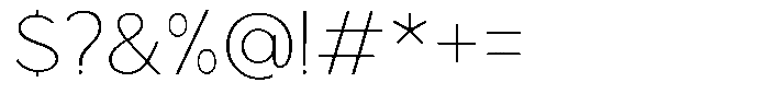 Clofie Thin Font OTHER CHARS