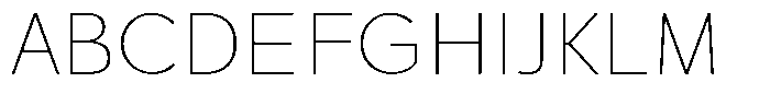Clofie Thin Font UPPERCASE