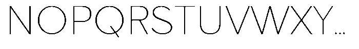 Clofie Thin Font UPPERCASE