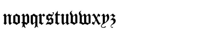 Cloister Black Std Regular Font LOWERCASE