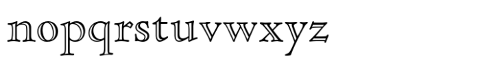 Cloister Open Face LT Std Roman Font LOWERCASE