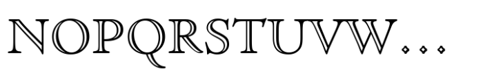 Cloister Open Face Std Regular Font UPPERCASE