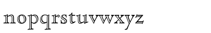 Cloister Open Face Std Regular Font LOWERCASE