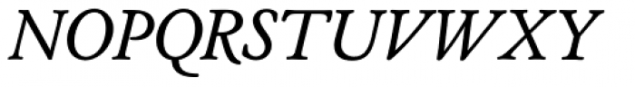 Cloister URW Italic Font UPPERCASE