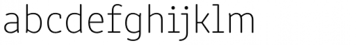 Clone Rounded Latin Thin Font LOWERCASE