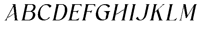 Clony Italic Font UPPERCASE