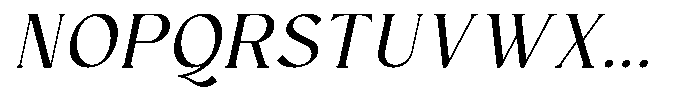 Clony Italic Font UPPERCASE