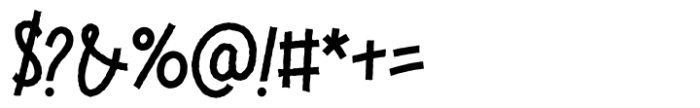 Cloriatte Rough Font OTHER CHARS