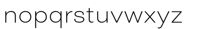 Closer Extra Light Font LOWERCASE
