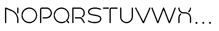 Cloth Font UPPERCASE