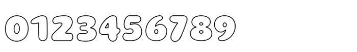 Cloud Bunch Hollow Regular Font OTHER CHARS