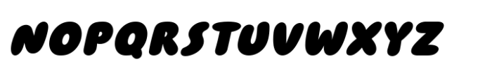 Cloud Bunch Italic Font UPPERCASE