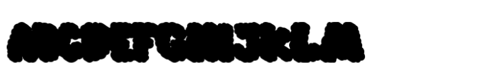 Clouds well Regular Extrude Font UPPERCASE