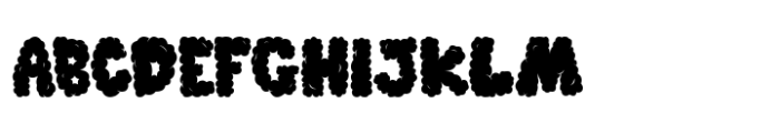 Clouds well Regular Solid Font UPPERCASE