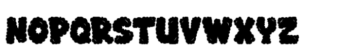 Clouds well Regular Solid Font UPPERCASE