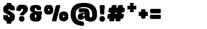 Cloudy Bumpy Font OTHER CHARS