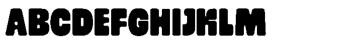 Cloudy Bumpy Font UPPERCASE