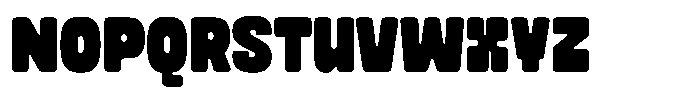 Cloudy Bumpy Font UPPERCASE