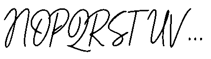 Cloudy Starlight Script Font UPPERCASE