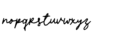 Cloudy Starlight Script Font LOWERCASE
