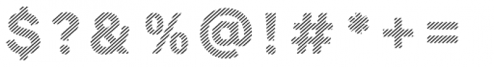 Clown Crosshatch Font OTHER CHARS