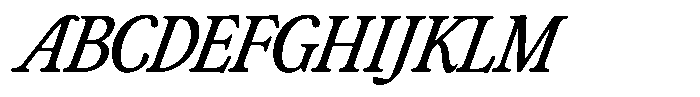 Club de Retro Italic Tight Font UPPERCASE