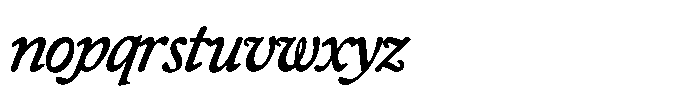 Club de Retro Italic Tight Font LOWERCASE