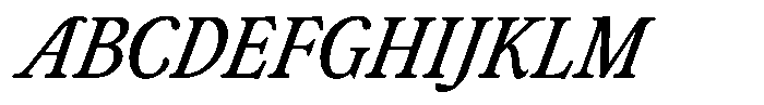 Club de Retro Italic Font UPPERCASE