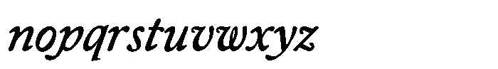 Club de Retro Italic Font LOWERCASE