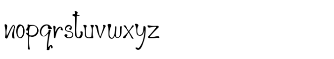 Cluella Regular Font LOWERCASE