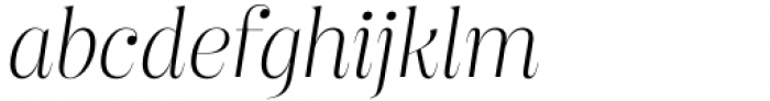 Clufy Extra Light Italic Font LOWERCASE