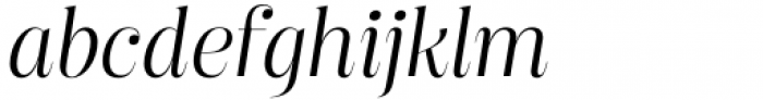 Clufy Light Italic Font LOWERCASE