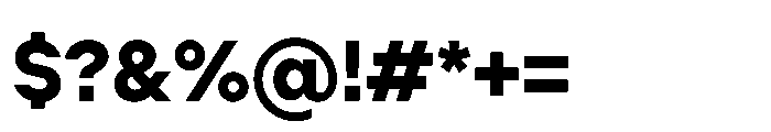Cluster Bold Font OTHER CHARS