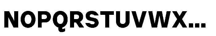 Cluster Bold Font UPPERCASE