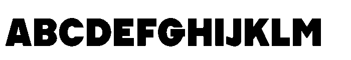 Cluster Edge Black Font UPPERCASE