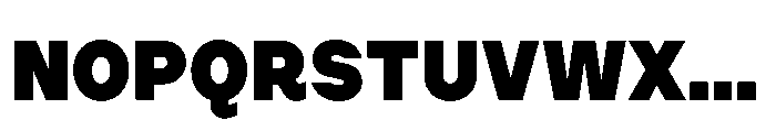Cluster Edge Black Font UPPERCASE