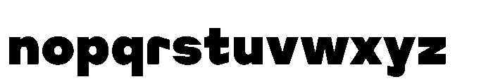 Cluster Edge Black Font LOWERCASE