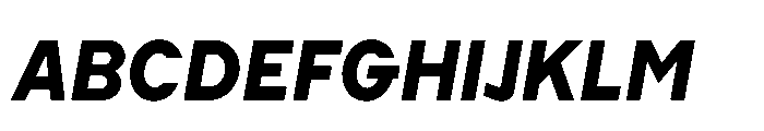 Cluster Edge Bold Italic Font UPPERCASE