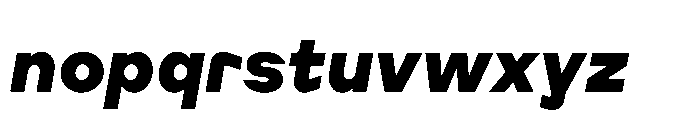 Cluster Edge Extrabold Italic Font LOWERCASE