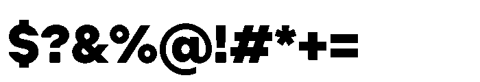 Cluster Edge Extrabold Font OTHER CHARS