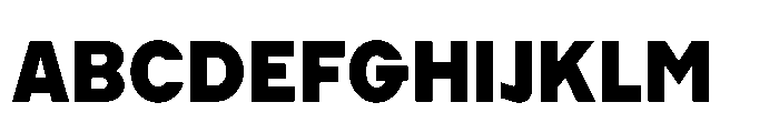Cluster Edge Extrabold Font UPPERCASE