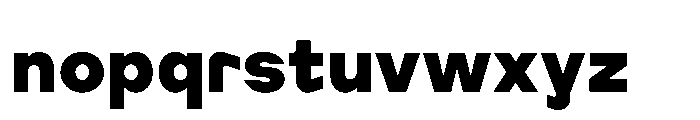 Cluster Edge Extrabold Font LOWERCASE