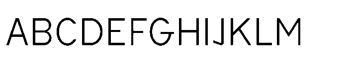 Cluster Edge Extralight Font UPPERCASE