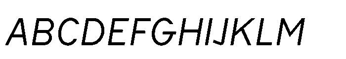 Cluster Edge Light Italic Font UPPERCASE