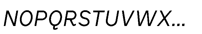 Cluster Edge Light Italic Font UPPERCASE